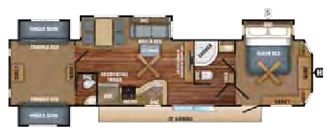 View 2018 Jayco Jay Flight Bungalow 40BHQS complete specs and manufacturer brochures