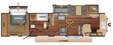 View 2018 Jayco Jay Flight Bungalow 40FKDS complete specs and manufacturer brochures