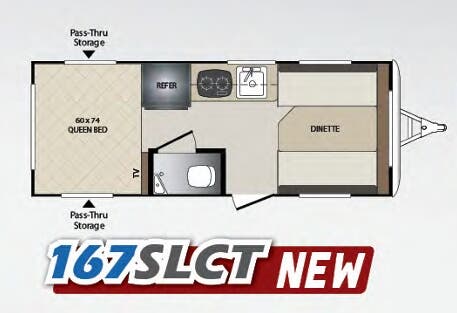 View 2018 Keystone Bullet Colt 167SLCT complete specs and manufacturer brochures