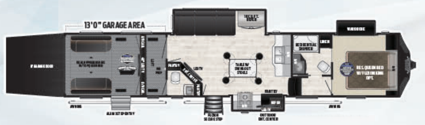 View 2018 Keystone Fuzion 427 complete specs and manufacturer brochures