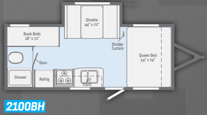 View 2018 Winnebago Micro Minnie 2100BH complete specs and manufacturer brochures