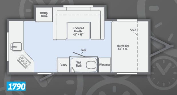 View 2018 Winnebago Minnie Drop 1790 complete specs and manufacturer brochures