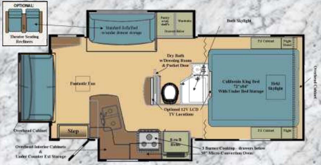 View 2019 Adventurer Eagle Cap 1200 complete specs and manufacturer brochures