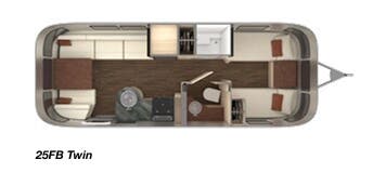 View 2019 Airstream International Serenity 25FB Twin complete specs and manufacturer brochures