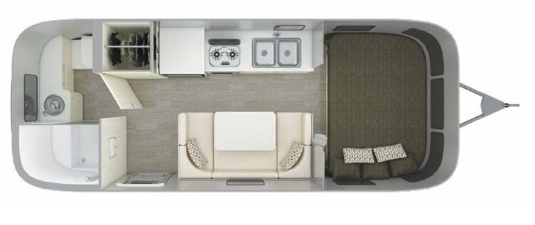 View 2019 Airstream Sport 22FB complete specs and manufacturer brochures