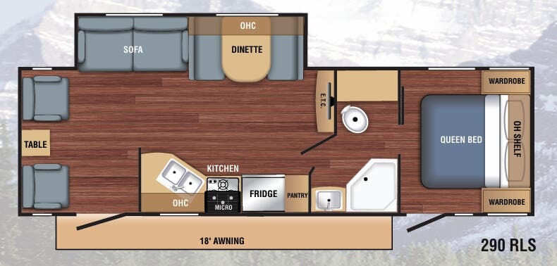 View 2019 Braxton Creek LX 290RLS complete specs and manufacturer brochures