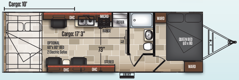 View 2019 Coachmen Adrenaline 26CB complete specs and manufacturer brochures