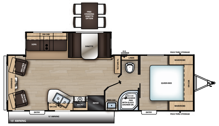 View 2019 Coachmen Catalina Legacy Edition 263RLS complete specs and manufacturer brochures