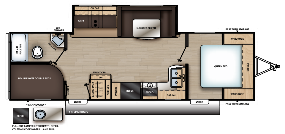 View 2019 Coachmen Catalina Legacy Edition 273BHSCK complete specs and manufacturer brochures