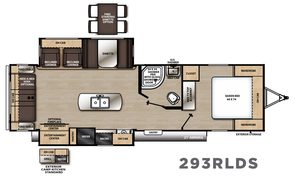 View 2019 Coachmen Catalina Legacy Edition 293RLDS complete specs and manufacturer brochures