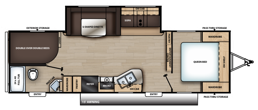 View 2019 Coachmen Catalina SBX 281DDS complete specs and manufacturer brochures