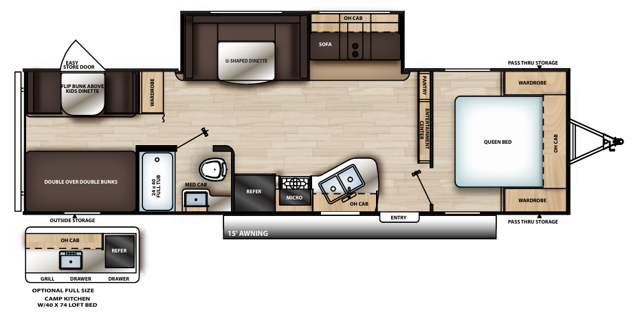 View 2019 Coachmen Catalina SBX 291BHS complete specs and manufacturer brochures