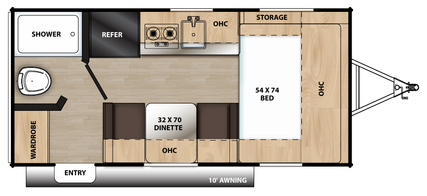 View 2019 Coachmen Catalina Summit 162FB complete specs and manufacturer brochures