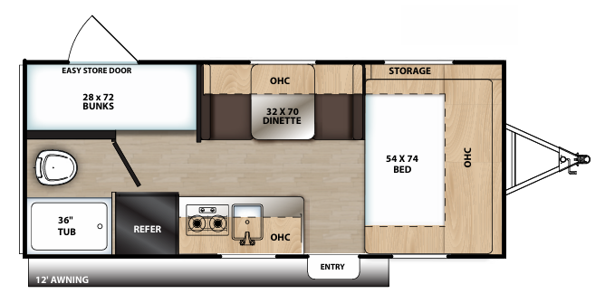 View 2019 Coachmen Catalina Summit 172BH complete specs and manufacturer brochures