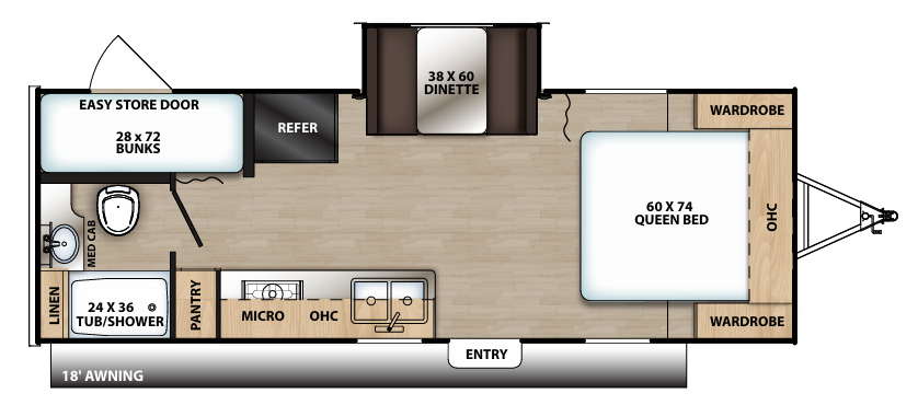 View 2019 Coachmen Catalina Summit 212BHS complete specs and manufacturer brochures