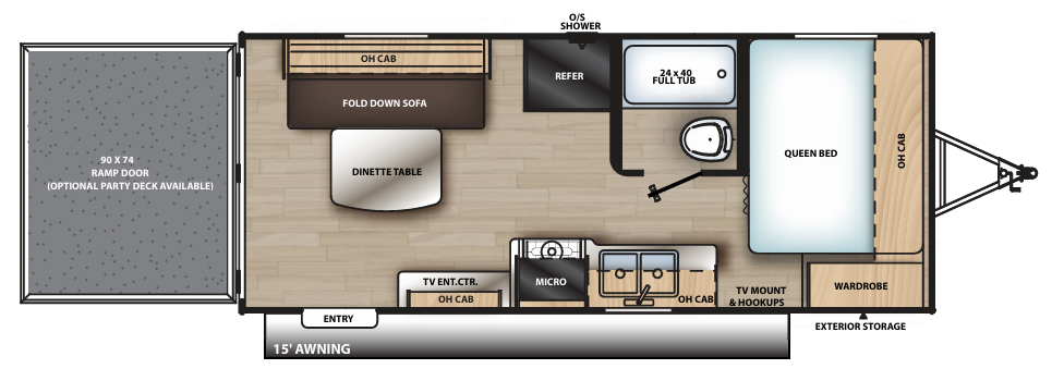 View 2019 Coachmen Catalina Trail Blazer 19TH complete specs and manufacturer brochures
