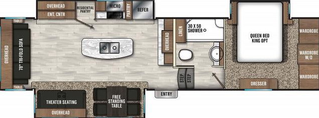 View 2019 Coachmen Chaparral 336TSIK complete specs and manufacturer brochures