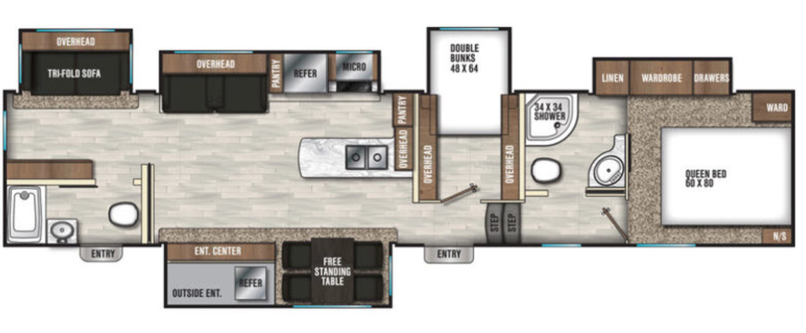 View 2019 Coachmen Chaparral 373MBRB complete specs and manufacturer brochures