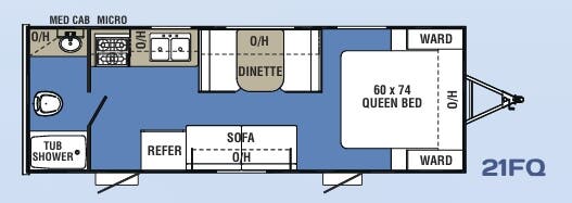 View 2019 Coachmen Clipper 21FQ complete specs and manufacturer brochures