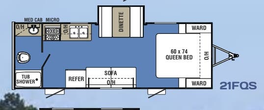 View 2019 Coachmen Clipper 21FQS complete specs and manufacturer brochures