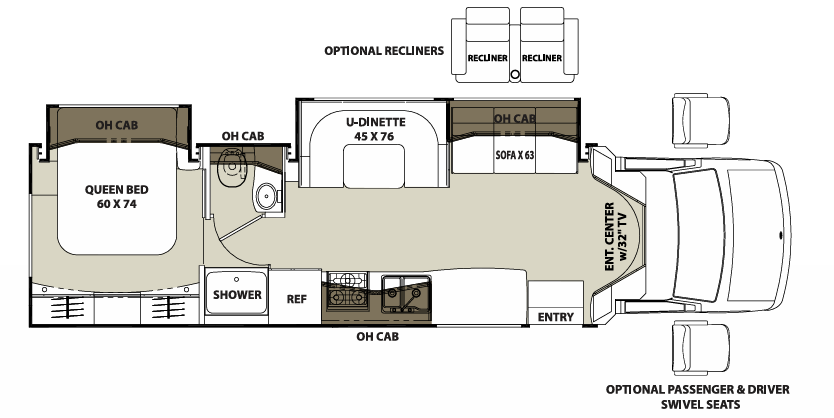 View 2019 Coachmen Concord 300DS (Chevy) complete specs and manufacturer brochures