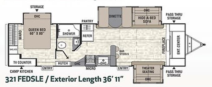 View 2019 Coachmen Freedom Express Liberty Edition 321 FEDSLE complete specs and manufacturer brochures