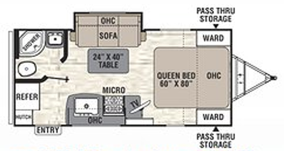 View 2019 Coachmen Freedom Express Ultra Lite 192 RBS complete specs and manufacturer brochures