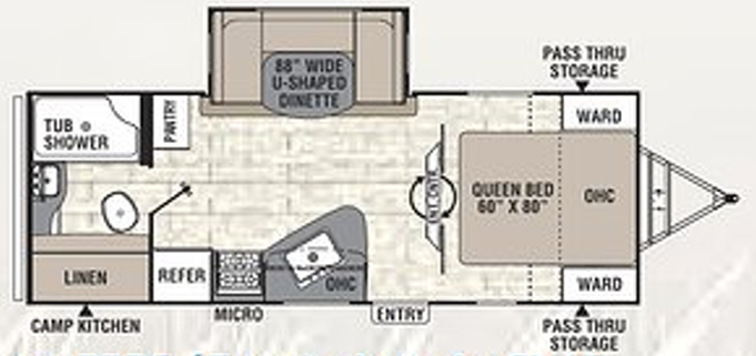 View 2019 Coachmen Freedom Express Ultra Lite 231 RBDS complete specs and manufacturer brochures