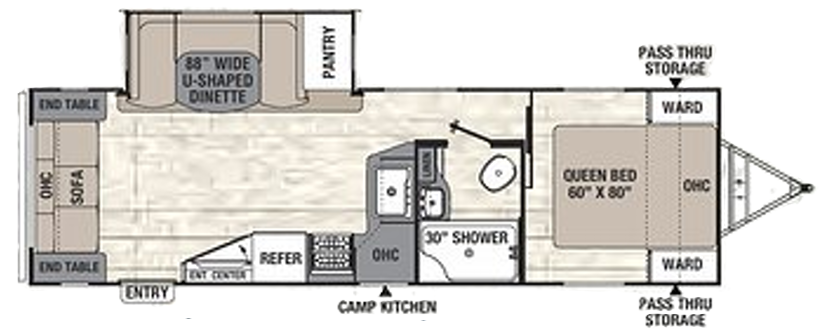 View 2019 Coachmen Freedom Express Ultra Lite 279 RLDS complete specs and manufacturer brochures