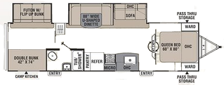 View 2019 Coachmen Freedom Express Ultra Lite 310 BHDS complete specs and manufacturer brochures