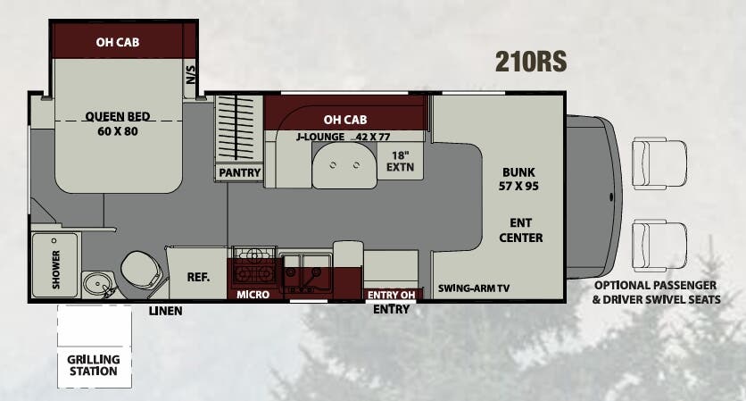 View 2019 Coachmen Leprechaun 210RS (Chevy) complete specs and manufacturer brochures