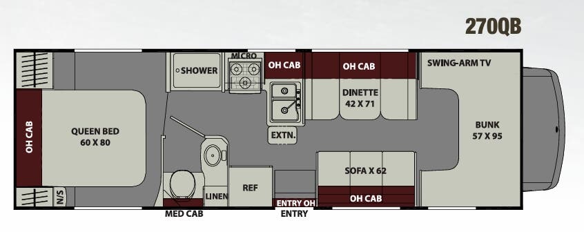 View 2019 Coachmen Leprechaun 270QB (Chevy) complete specs and manufacturer brochures