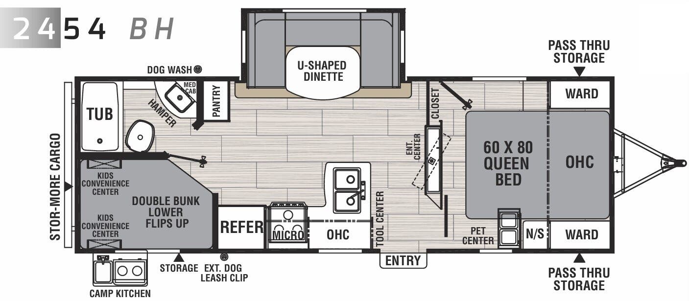 View 2019 Coachmen Northern Spirit 2454 BH complete specs and manufacturer brochures