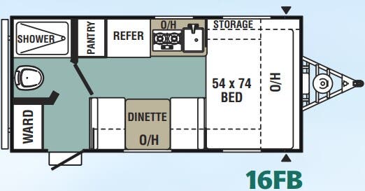 View 2019 Forest River Viking 16FB complete specs and manufacturer brochures