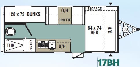 View 2019 Forest River Viking 17BH complete specs and manufacturer brochures