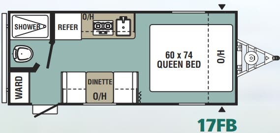 View 2019 Forest River Viking 17FB complete specs and manufacturer brochures