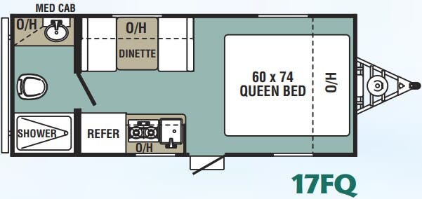 View 2019 Forest River Viking 17FQ complete specs and manufacturer brochures