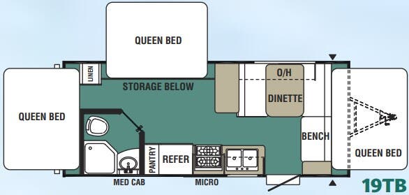 View 2019 Forest River Viking 19TB complete specs and manufacturer brochures
