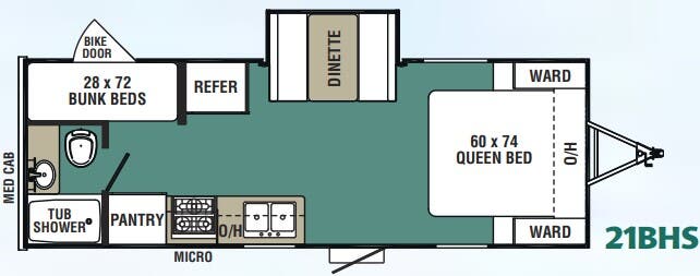 View 2019 Forest River Viking 21BHS complete specs and manufacturer brochures