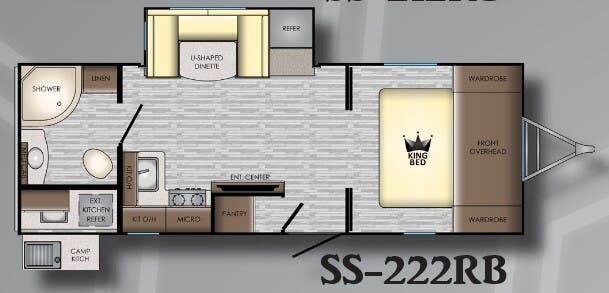 View 2019 CrossRoads Sunset Trail Super Lite SS-222RB complete specs and manufacturer brochures