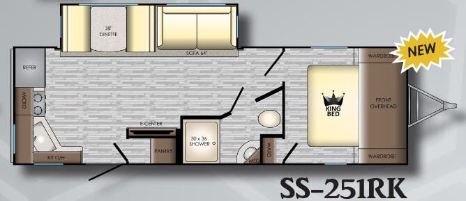 View 2019 CrossRoads Sunset Trail Super Lite SS-251RK complete specs and manufacturer brochures