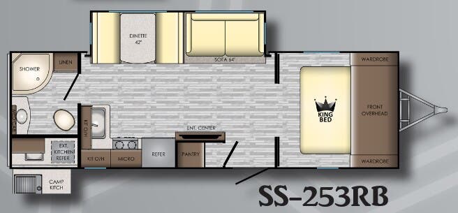 View 2019 CrossRoads Sunset Trail Super Lite SS-253RB complete specs and manufacturer brochures