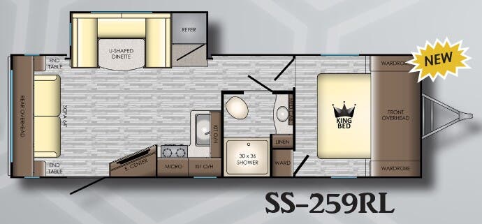 View 2019 CrossRoads Sunset Trail Super Lite SS-259RL complete specs and manufacturer brochures