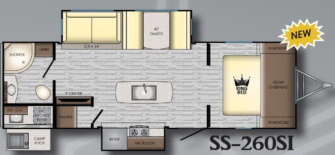 View 2019 CrossRoads Sunset Trail Super Lite SS-260SI complete specs and manufacturer brochures