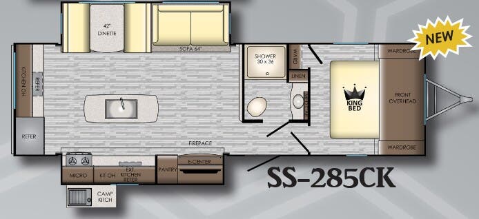 View 2019 CrossRoads Sunset Trail Super Lite SS-285CK complete specs and manufacturer brochures