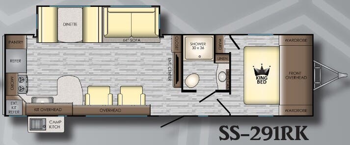 View 2019 CrossRoads Sunset Trail Super Lite SS-291RK complete specs and manufacturer brochures