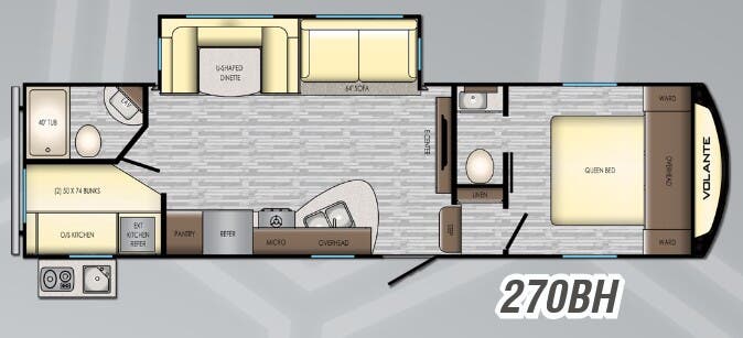 View 2019 CrossRoads Volante VL-270BH complete specs and manufacturer brochures