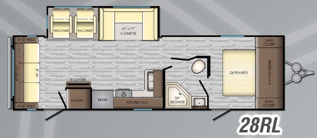 View 2019 CrossRoads Volante VL-28RL complete specs and manufacturer brochures