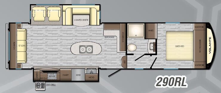 View 2019 CrossRoads Volante VL-290RL complete specs and manufacturer brochures
