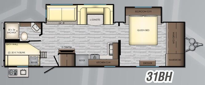 View 2019 CrossRoads Volante VL-31BH complete specs and manufacturer brochures